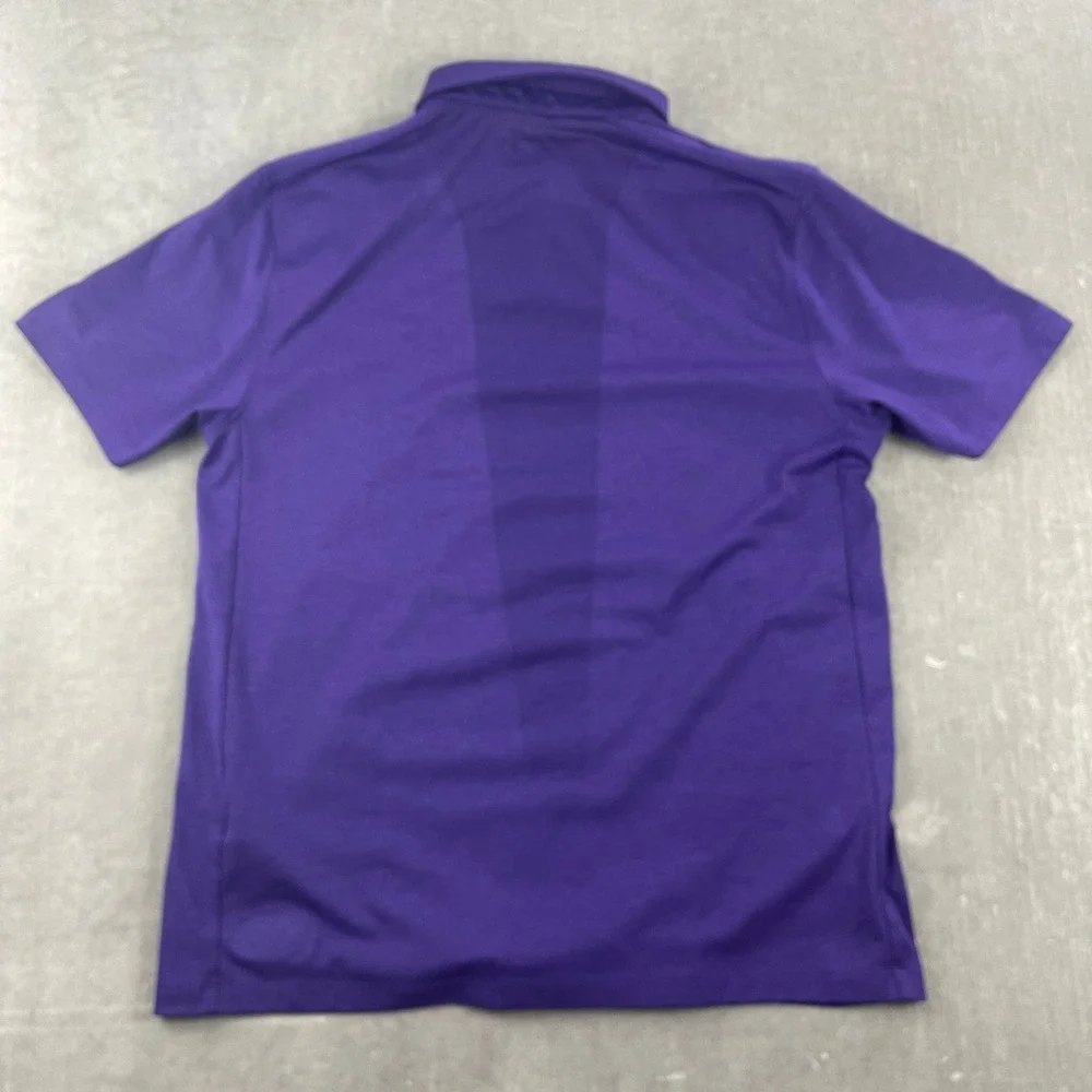 Northwestern Wildcats Under Armour Mens Large Purple Polo HeatGear Shirt